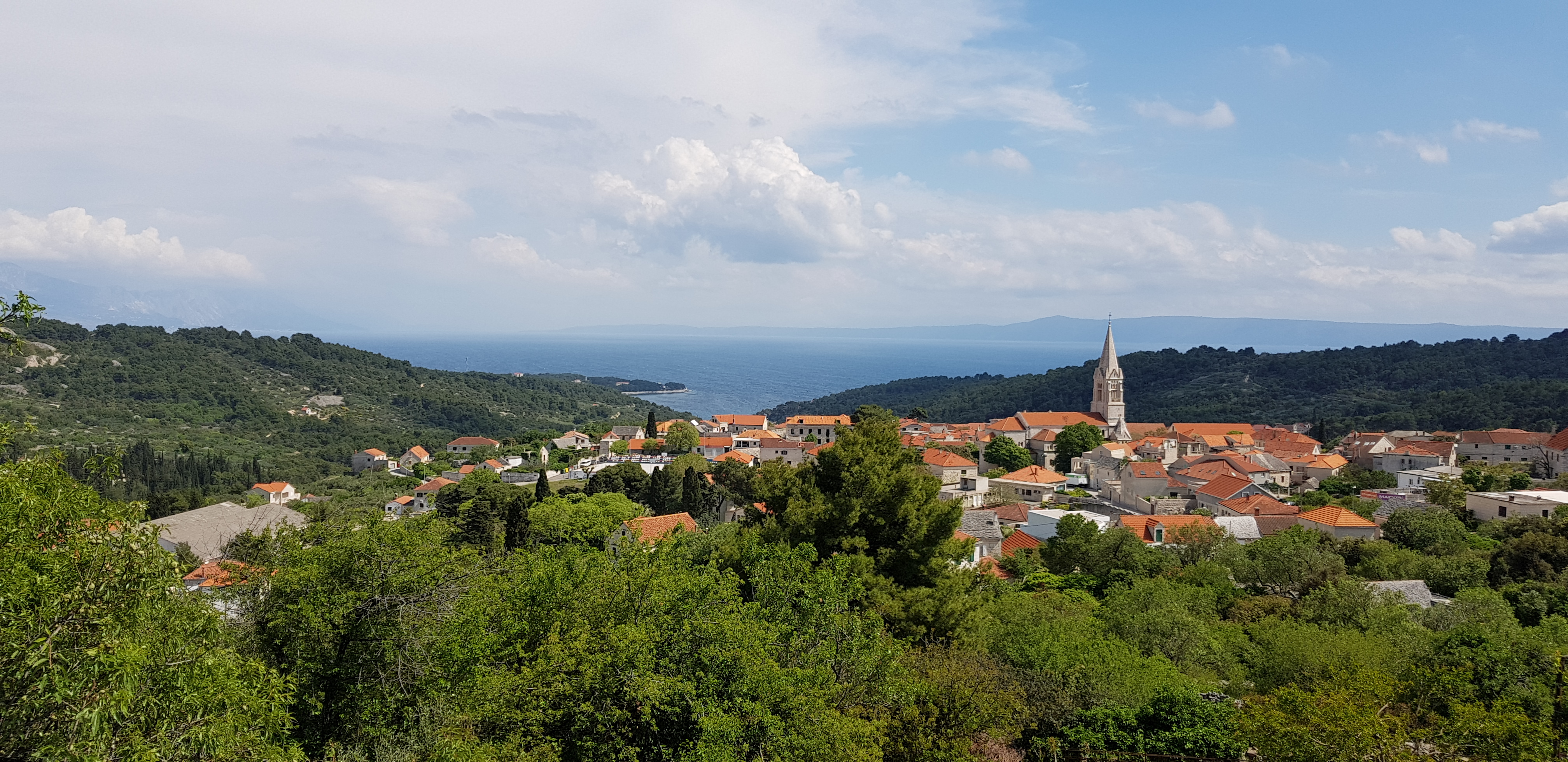 Picturesque villages on the island of Brac, Croatia